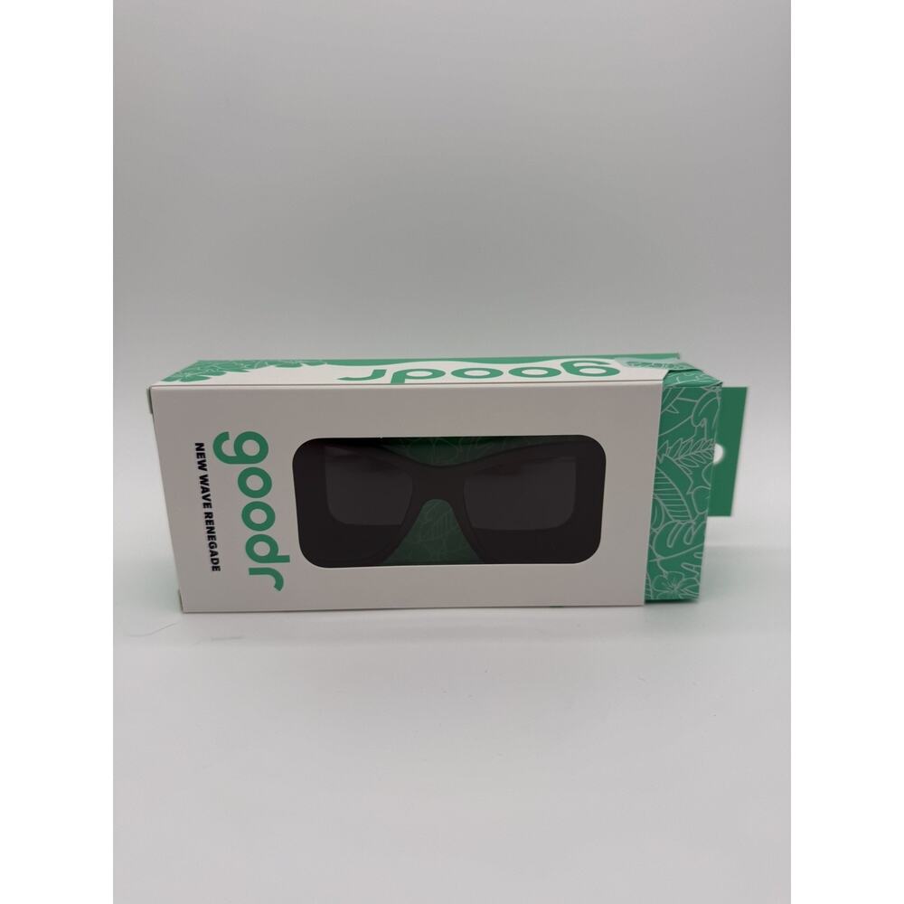 Goodr New Wave Renegade Sunglasses Black Polarized with Case NWT - Picture 2 of 10
